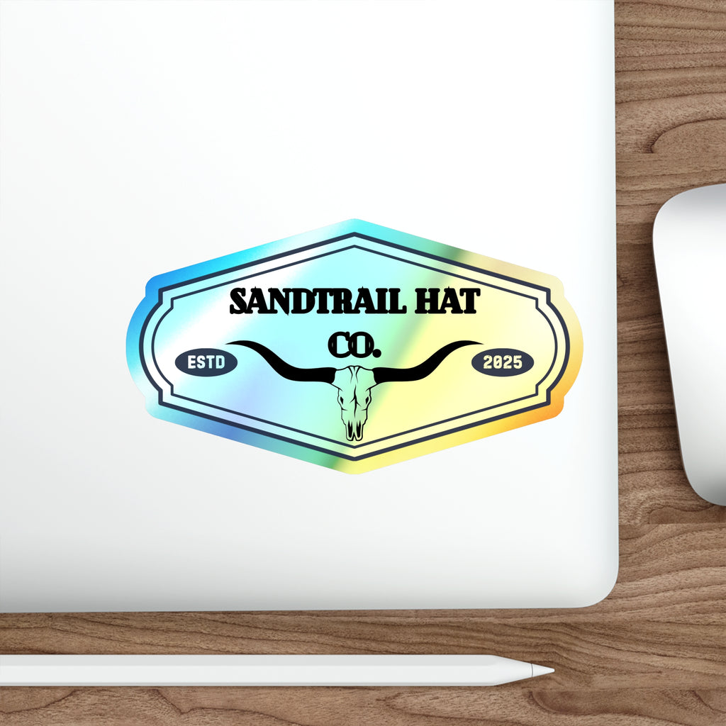 Holographic Die-Cut Sticker — Sandrall Hat Co. Logo (ESTD 2025)