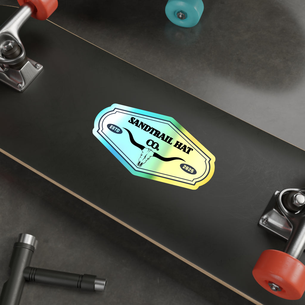 Holographic Die-Cut Sticker — Sandrall Hat Co. Logo (ESTD 2025)