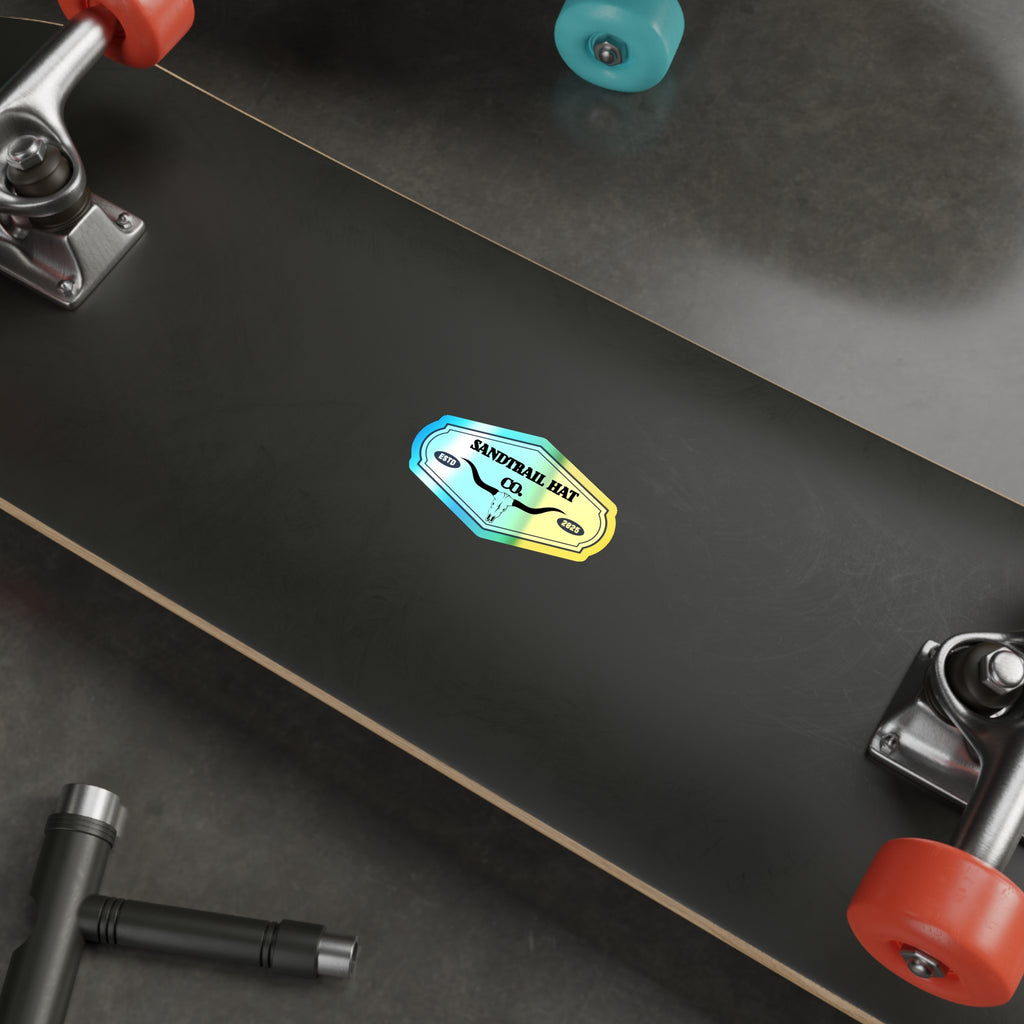 Holographic Die-Cut Sticker — Sandrall Hat Co. Logo (ESTD 2025)
