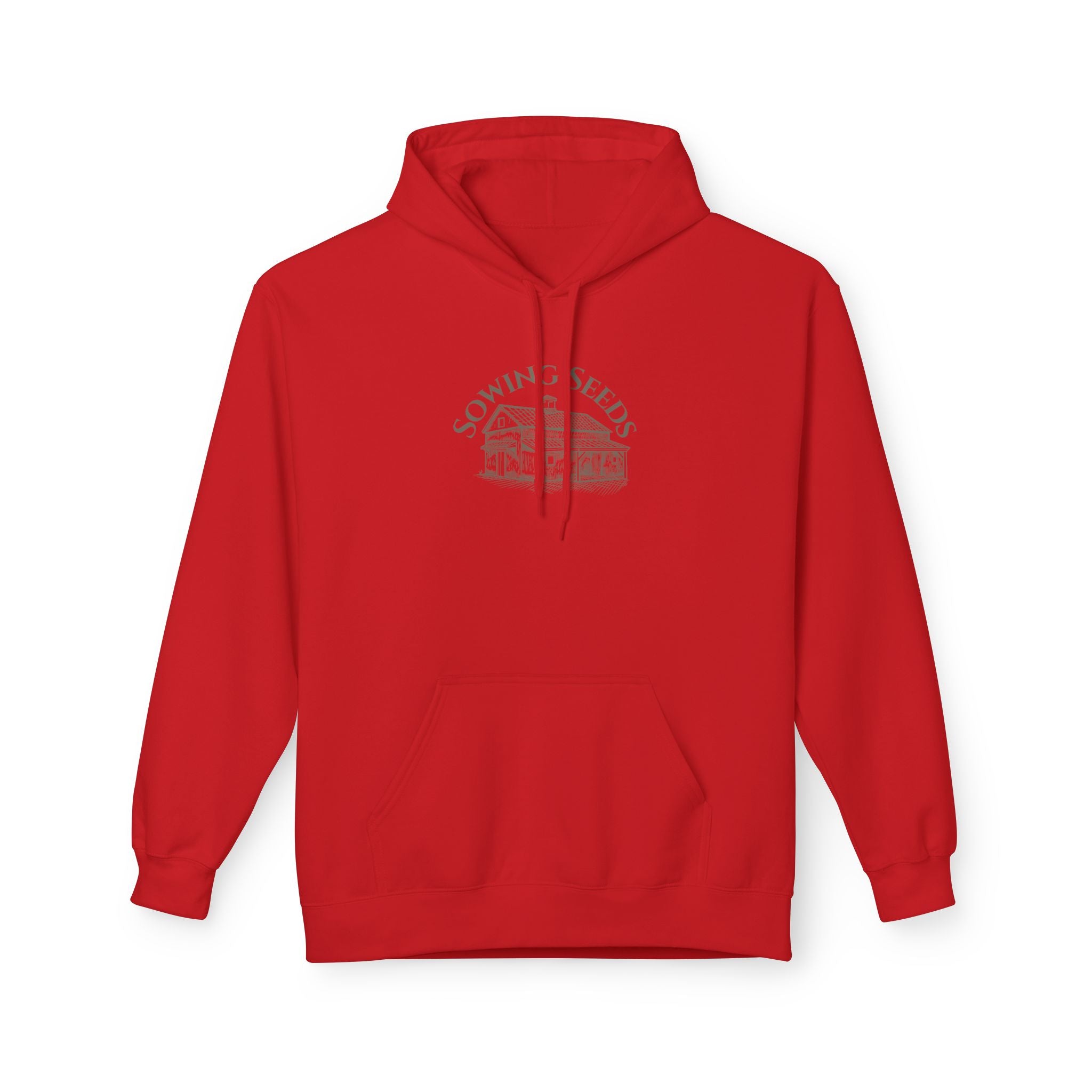 Faith Barn Hoodie — “Sowing Seeds of Faith: God First, Then the Work”