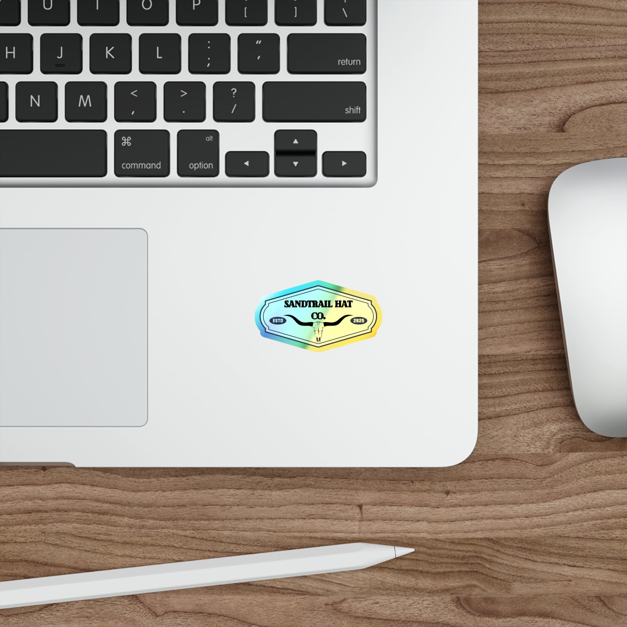 Holographic Die-Cut Sticker — Sandrall Hat Co. Logo (ESTD 2025)